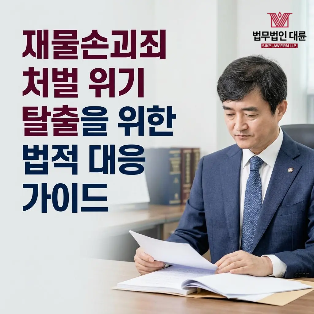 재물손괴죄처벌  |  재물손괴죄처벌 위기 탈출을 위한 법적 대응 가이드